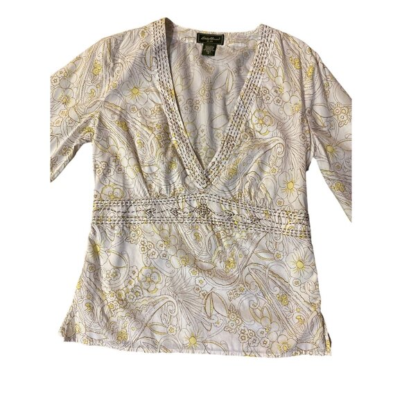 Eddie Bauer Blouse Womens M Tall Used - Picture 6 of 12